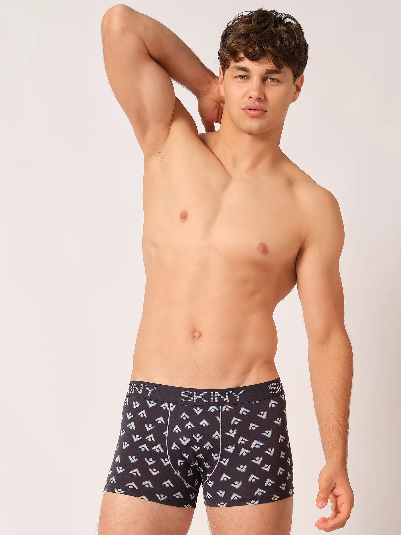SKINY | Pants 2er Pkg. aquamarine leafs selection | blau